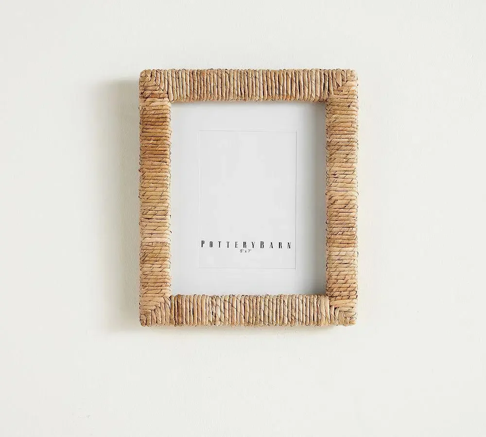 Pottery Barn Capitola 8x10 Seagrass Woven Picture Frame Natural NIB